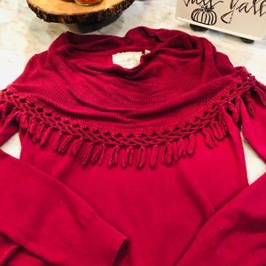 Anthropologie Angel of the North Purple Sweater M
